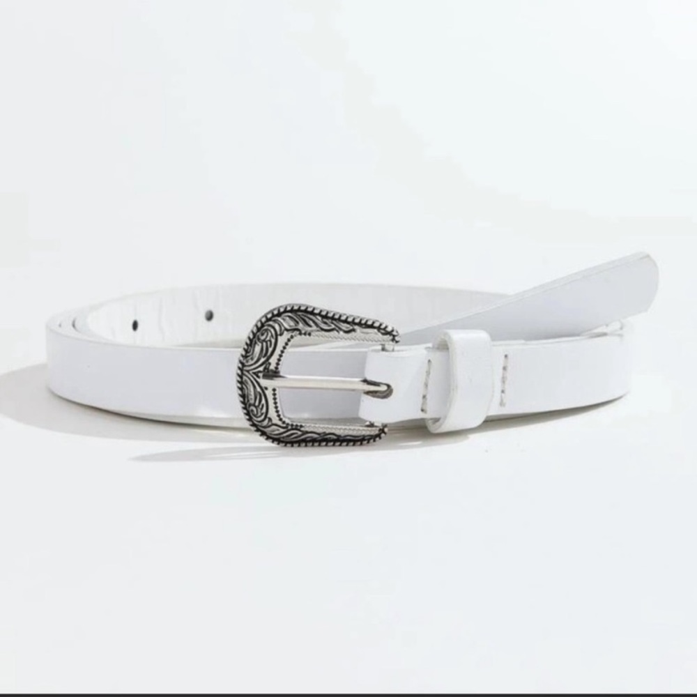 White Belt with Buckle
